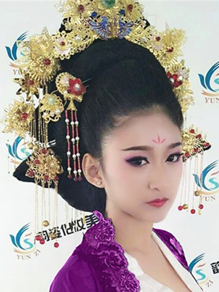 韵姿美发化妆学校学生作品