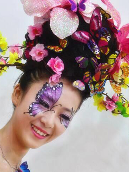 韵姿美发化妆学校学生作品